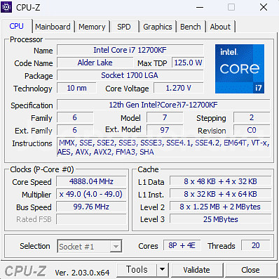 인텔 12세대 엘더레이크 i7 - 12700KF 팝니다...--0