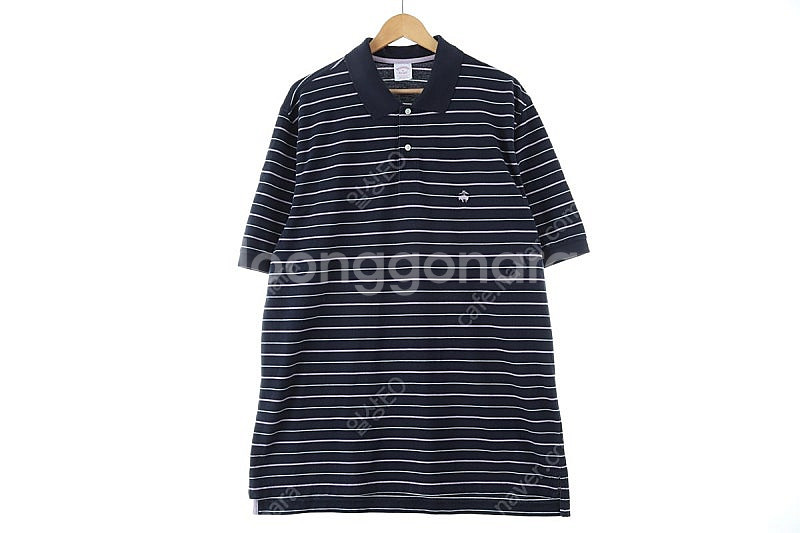 (XL) 브룩스브라더스 반팔 카라 티셔츠 스트라이프 네...--1