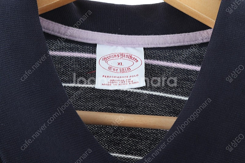 (XL) 브룩스브라더스 반팔 카라 티셔츠 스트라이프 네...--4