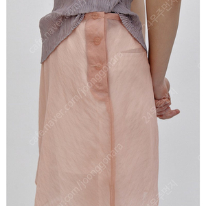 [파르벵] CAMPANA BACK DART SKIRT_PEACH FUZZ (M 사이즈)