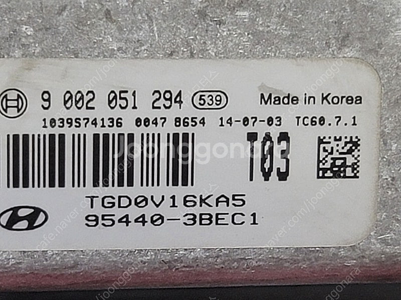 (중고) I30 TCU 95440-3BEC1 95440...--1