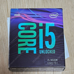 인텔 i5-9600k cpu 판매합니다