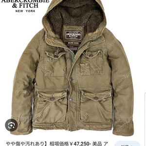 아베크롬비 헤비아우터. Wilcox Wolfjaw Heavy Jacket. 윌콕스 울프죠 헤비야상자켓. 105사이즈.