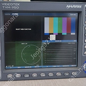 Harris Videotek TVM-950 Waveform/ Vector Monitor HD신호 불량