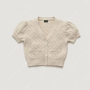 더바넷 Ivory Anne Cable Knit Cardigan 새상품