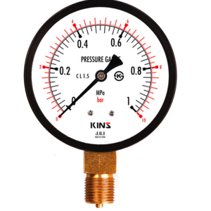 KINS 킨스계기 SS-3011 일반 압력계 40파이 1/8PT 0-1mpa 10bar 압력게이지 SS-3011 SS3011 수력압력게이지 팝니다