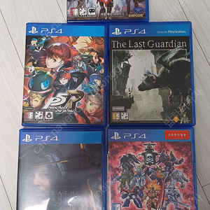 Ps4 게임 일괄(판매 데스스트랜딩,페르소나5로얄,슈퍼로봇대전t,라스트가디언,데빌메이크라이5)