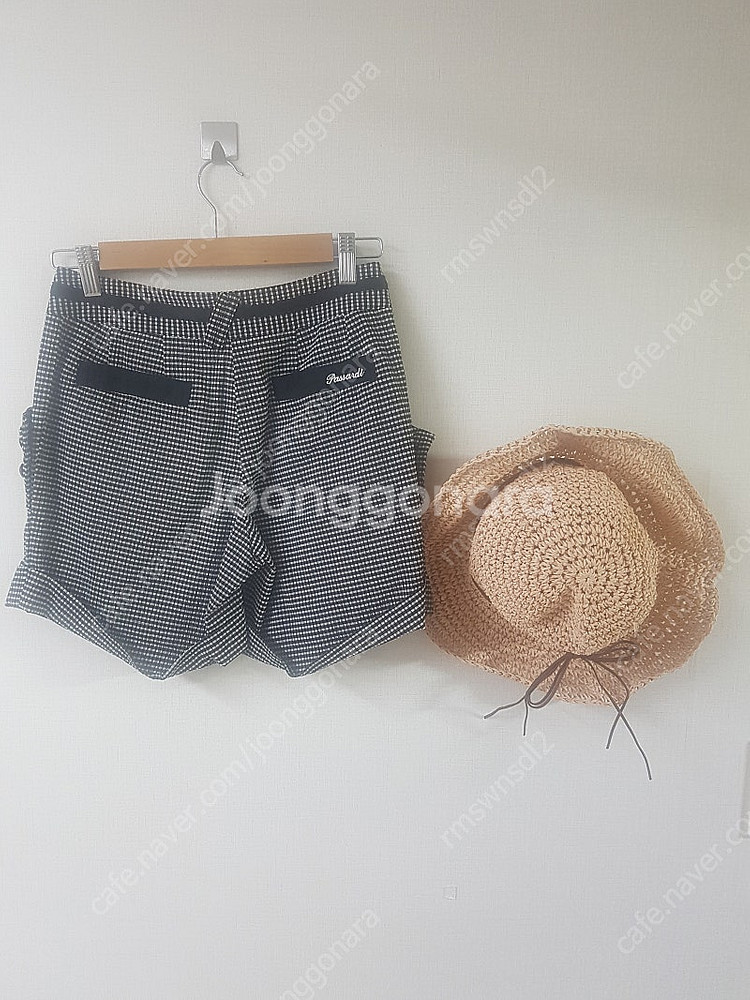 파사디 여성골프웨어 쇼츠 블랙 깅엄체크 55 반바지--2