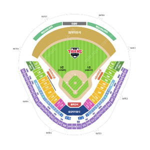 8월 8일 기아 타이거즈 VS KT Wiz K9 112블록 20열 2연석 양도