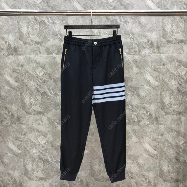 톰브라운 사선 남성 조거 팬츠 밴딩 바지 3칼라 이미지