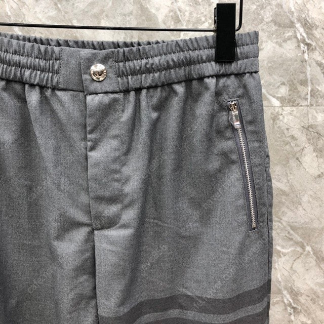 톰브라운 사선 남성 조거 팬츠 밴딩 바지 3칼라 이미지