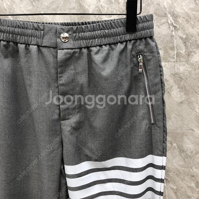 톰브라운 사선 남성 조거 팬츠 밴딩 바지 3칼라--8