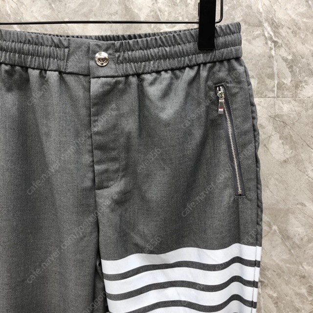 톰브라운 사선 남성 조거 팬츠 밴딩 바지 3칼라 이미지