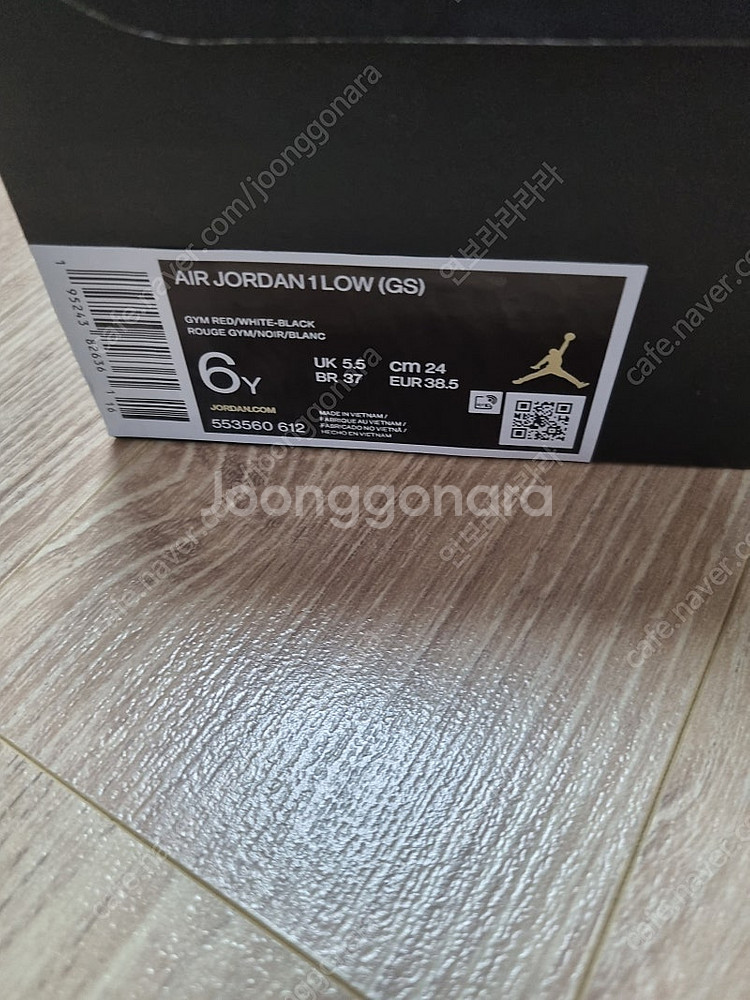나이키 조던 1 로우 브레드 토 GS 6Y240--1