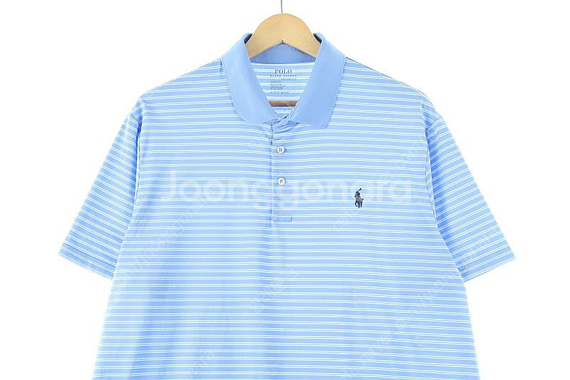 (XL) 폴로 랄프로렌 반팔 카라 티셔츠 스트라이프 연...--2