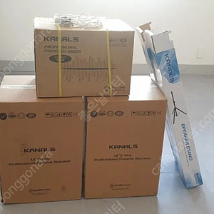 파워드믹서 1대 스피커2대 스탠드2개 싹다 새제품 입니다