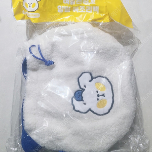 밸런타인 cu 콜라보 굿즈 앙꼬 양털 복조리백 가방 에코백 파우치 새제품 (간식제외)