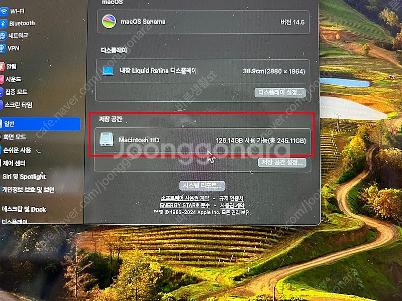맥북에어 15인치 미드나잇 (M2, 16G 램, 256...--3