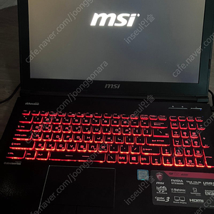 MSI GE62 6QD 노트북