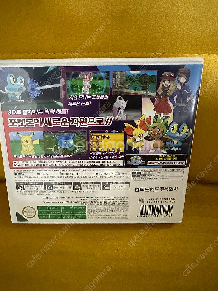 포켓몬스터 Y 닌텐도 3ds 칩--2