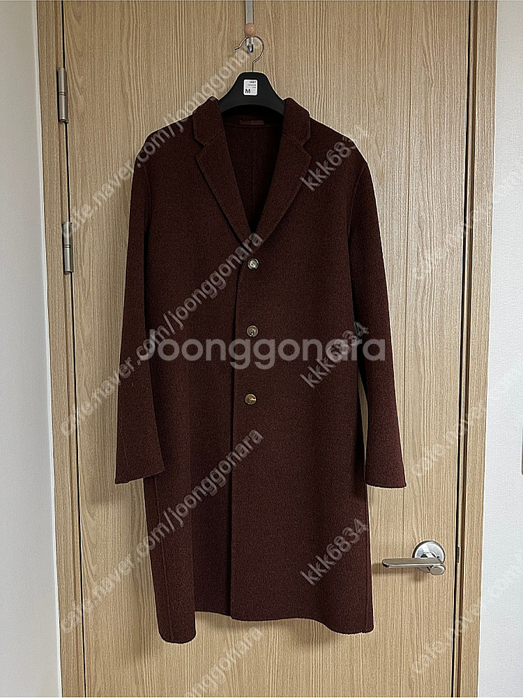 오르빗 아크네 채드 레드멜란지 핸드메이드 코트 (M)--1