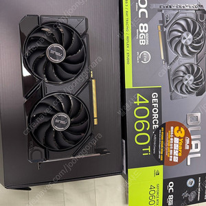 ASUS RTX4060TI DUAL OC 8G 실사용 일주일