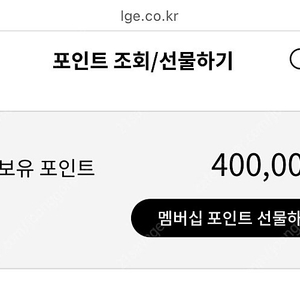 LG 멤버십 포인트 (40만원)