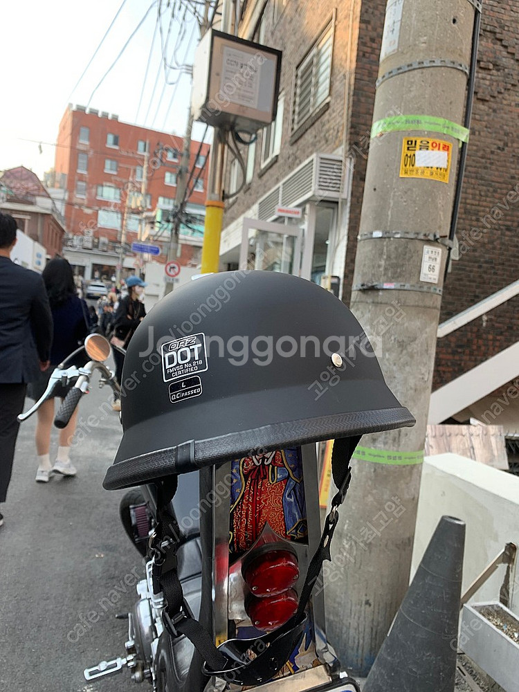 할리데이비슨 독일군 바이크 반모 헬멧 매트블랙 새상품 ...--3