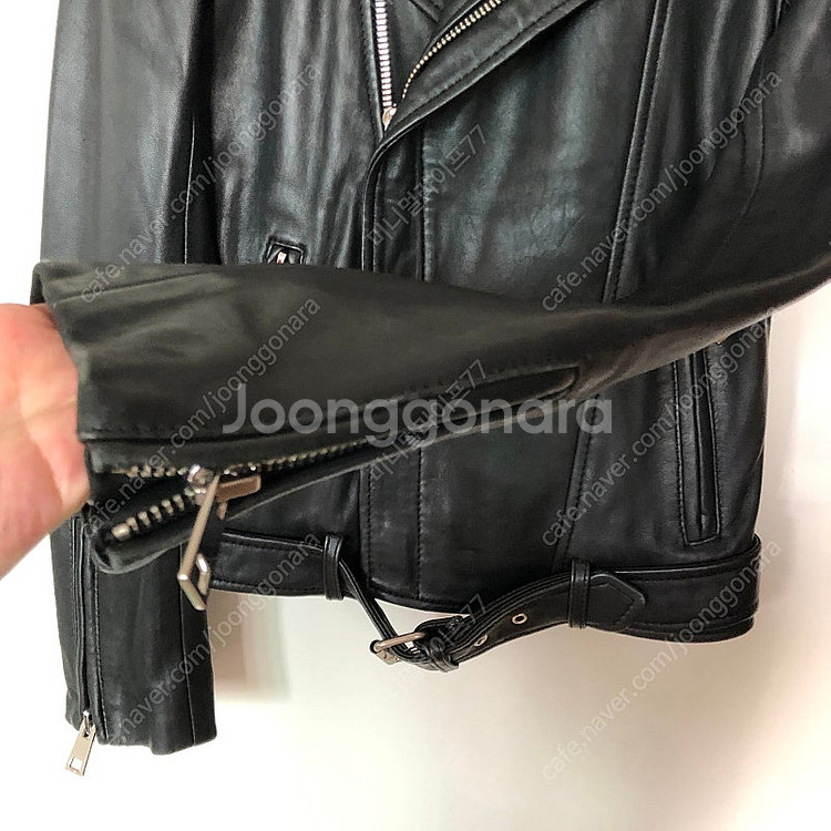 마쥬 리얼 양가죽 레더 라이더 자켓 (정품) maje ...--4