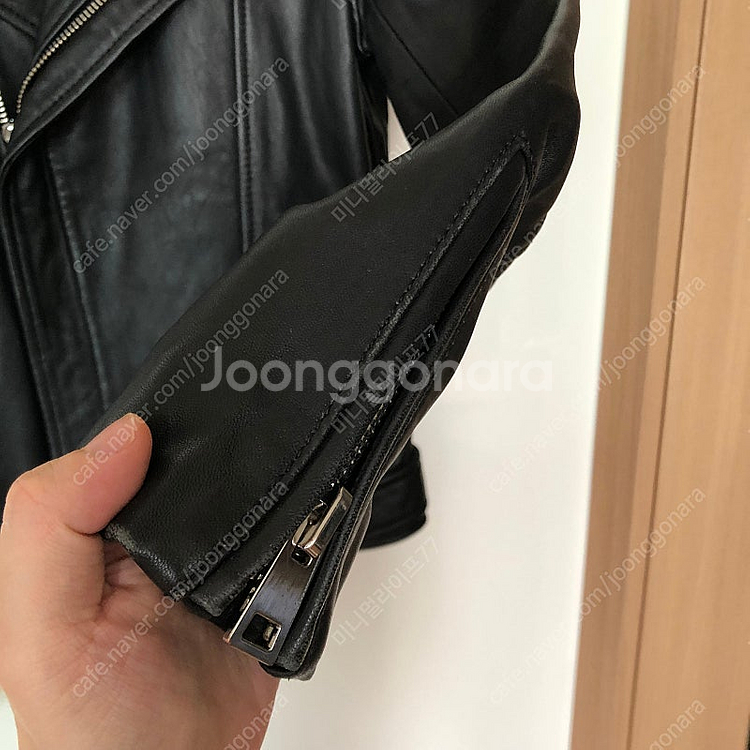 마쥬 리얼 양가죽 레더 라이더 자켓 (정품) maje ...--5