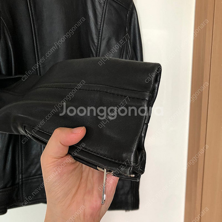 마쥬 리얼 양가죽 레더 라이더 자켓 (정품) maje ...--9