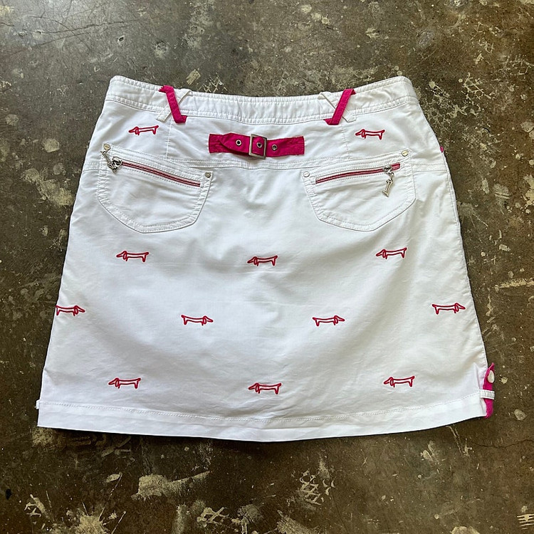 [골프의류] 28) 루이까스텔 골프 스커트 큐롯팬츠 치마바지 여성 골프웨어 골프 의류 이미지