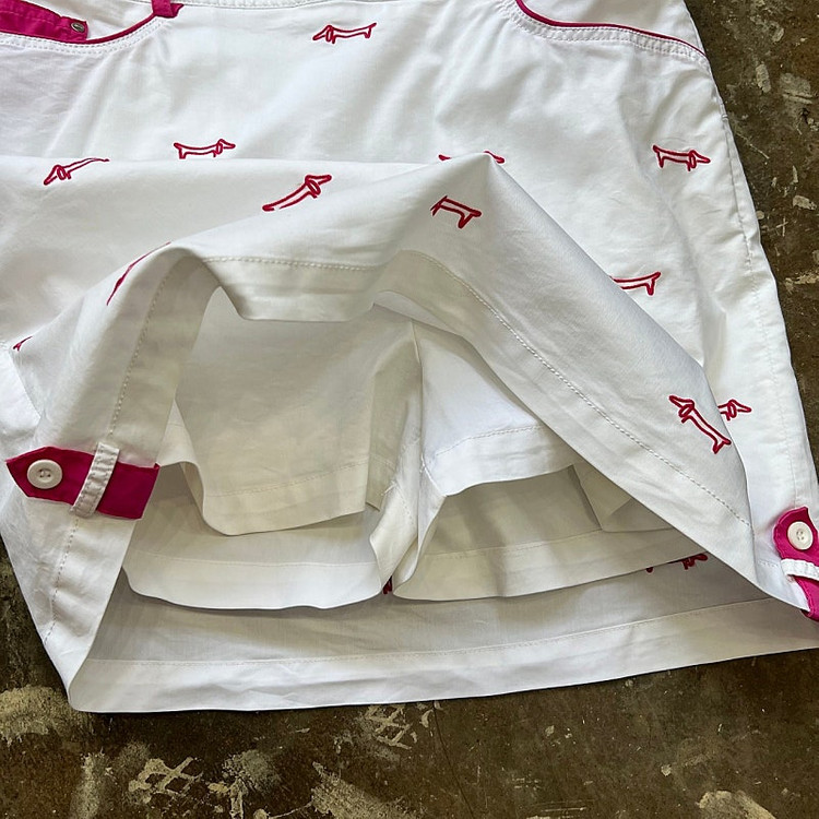 [골프의류] 28) 루이까스텔 골프 스커트 큐롯팬츠 치마바지 여성 골프웨어 골프 의류 이미지