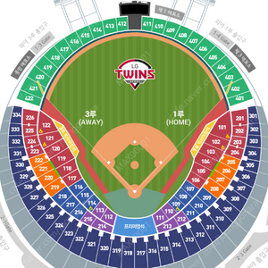 (8.9)LG TWINS VS NC다이노스 1루 네이비석 315블록 18열 통로 2좌석 (통로)