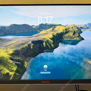 알파스캔 AOC AGON 324UX 4k 144Hz 모니터