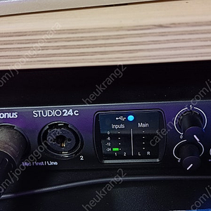 오디오 인터페이스 presonus studio 24c 오인페 팝니다