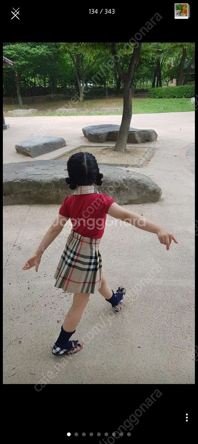 버버리 스커트 8Y , 룰라비 모자--0