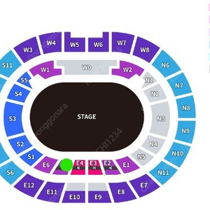 칸예웨스트 내한공연 RS구역 E5 2연석 양도합니다