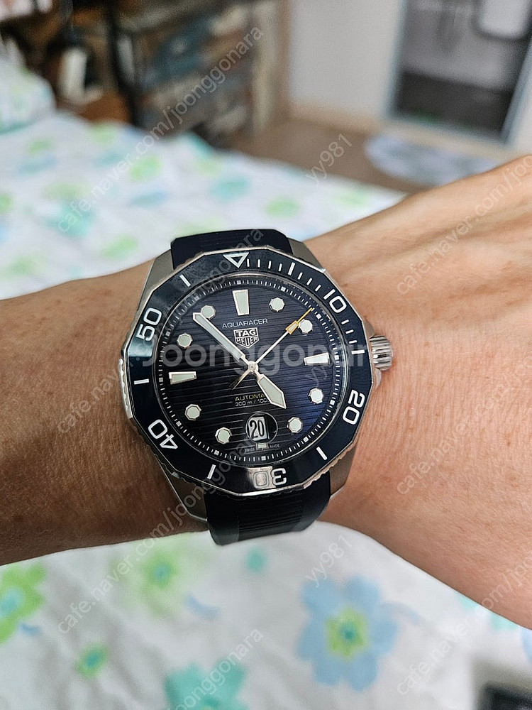 태그호이어아쿠아레이서 (청판)43mm--0