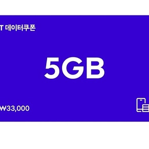 SK 데이터쿠폰 2GB 5GB