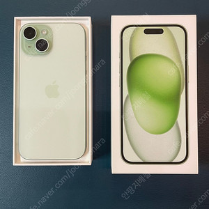 아이폰 iphone 15 그린 색상 256GB 풀박스