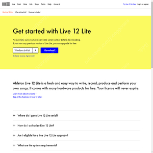 Ableton Live 12 lite 에이블톤 라이브 12 라이트 라이센스