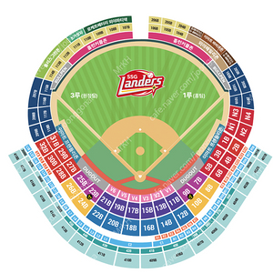 8월17일(토) SSG 랜더스 vs 한화 이글스 피코크 테이블석 21블록 3인