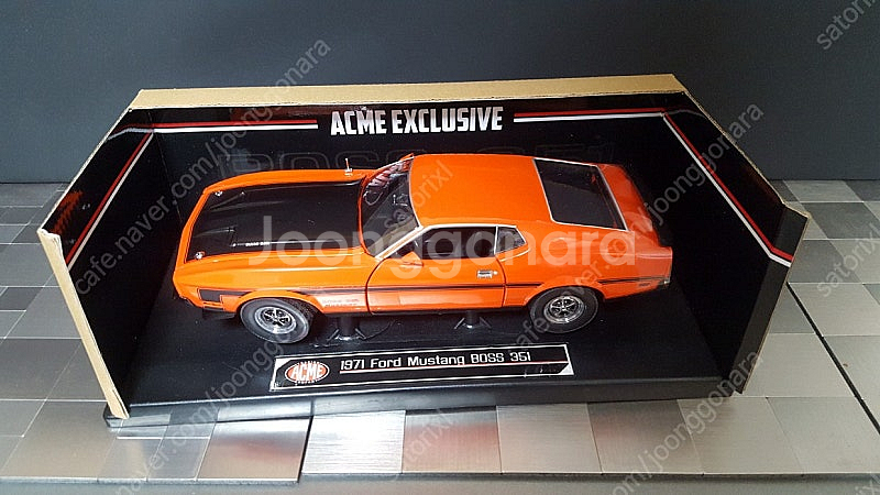 1:18 다이캐스트 머슬카 ACME 머스탱과 쉐보레 블...--1