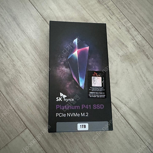 (미개봉) SK hynix] Platinum P41 M.2 NVMe 2280 1TB(135000원)