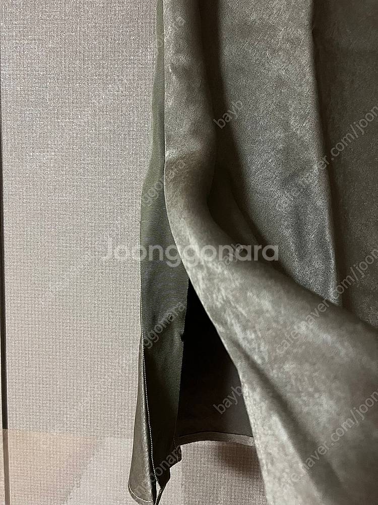한섬 랑방컬렉션 슬릿 밴딩 스커트 새틴 느낌 롱스커트--7