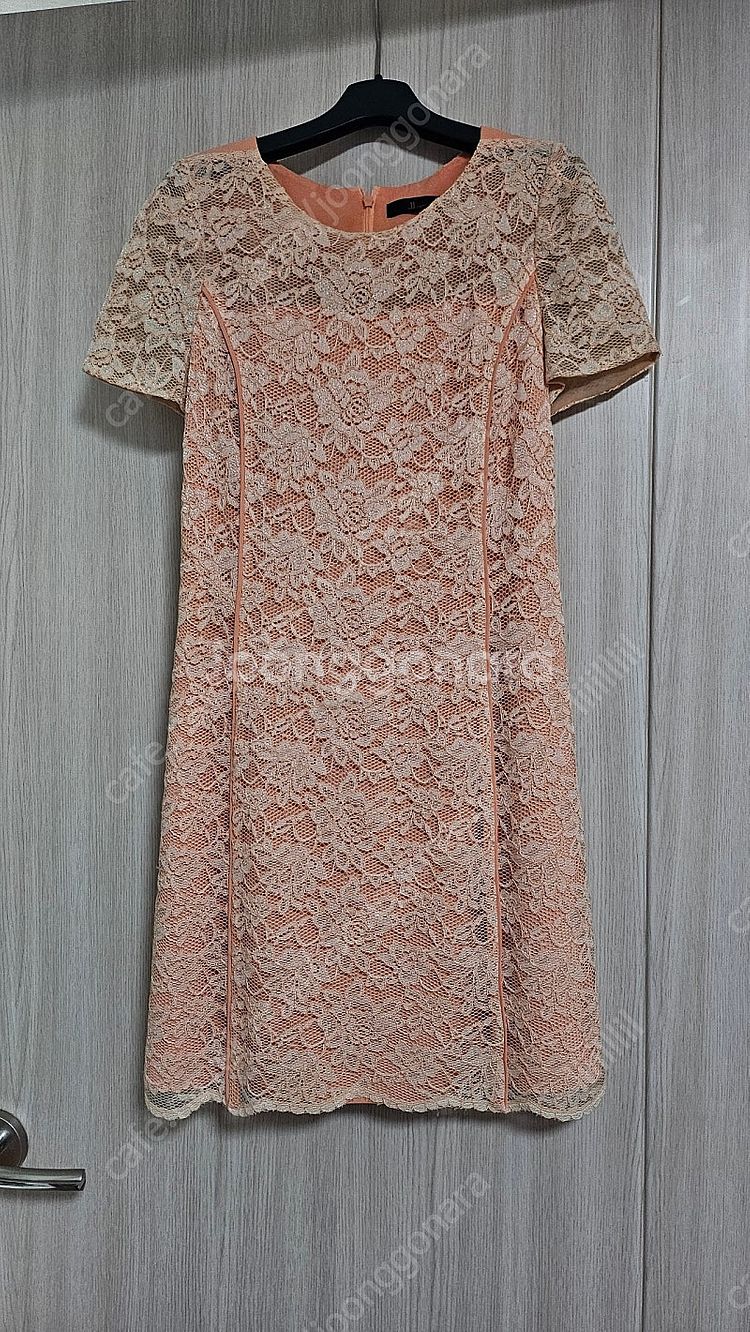 jj지고트 레이스 원피스 피치 오렌지--0
