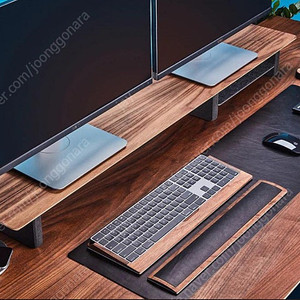 Grovemade desk shelf (그로브메이드 월넛 모니터받침대, 책상선반)
