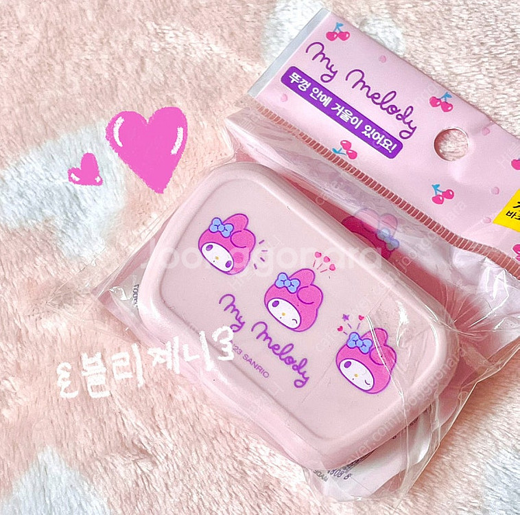 새상품)산리오 마이멜로디 프리쿠라 통 마멜 렌즈통 다이...--0