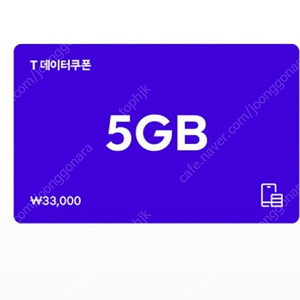 SK 데이터쿠폰 2GB